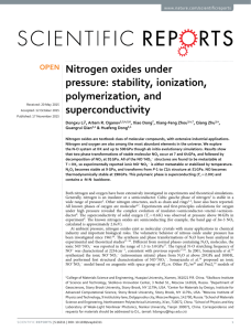 Nitrogen oxides under pressure: stability, ionization, polymerization