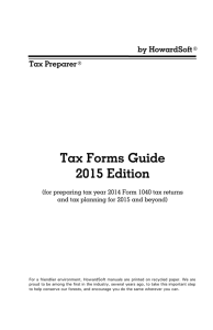 Tax Forms Guide