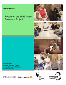Report on the BME Video Research Project