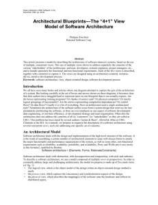 Architectural Blueprints—The “4+1” View Model of Software