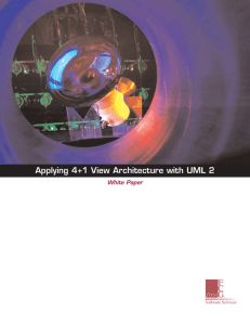 Applying 4+1 View Architecture with UML 2