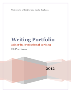 Writing Portfolio