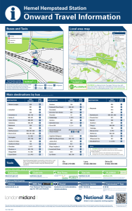 Local area map Buses and Taxis Taxis