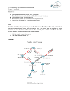 CCNA Exploration: Routing Protocols and Concepts Chapter 2 Case