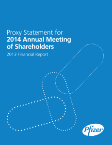 Proxy Statement for 2014 Annual Meeting of Shareholders