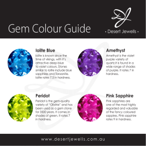 Gem Colour Guide