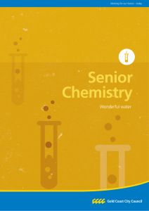 Senior Chemistry - Wonderful water