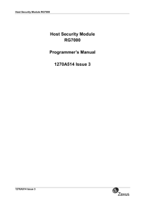 host security module rg7000