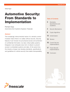 Automotive Security - White Paper