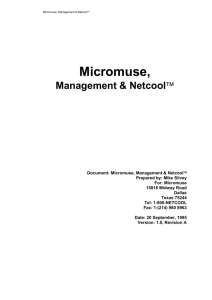 Micromuse - Systems and Computer Engineering