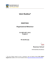 MGMT8501 Organisational Behaviour D1-OFF