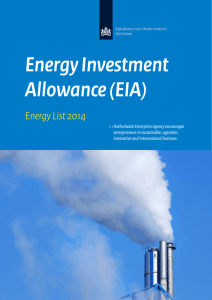 Energy Investment Allowance (EIA)