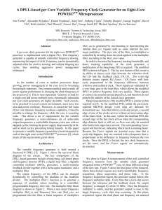 A DPLL-based per Core Variable Frequency Clock Generator