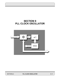 SECTION 9 PLL CLOCK OSCILLATOR ∫