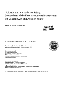 Volcanic Ash and Aviation Safety