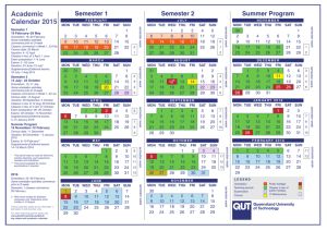 Academic calendar 2015