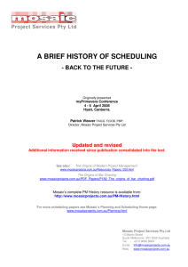 A Brief History of Scheduling