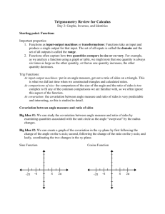 Handout 2 Trig Functions