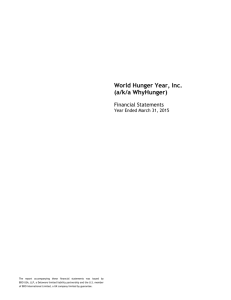 World Hunger Year, Inc. (a/k/a WhyHunger)