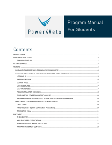 Power4Vets Program Manual