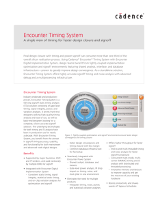 Encounter Timing System