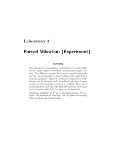 Forced Vibration (Experiment)