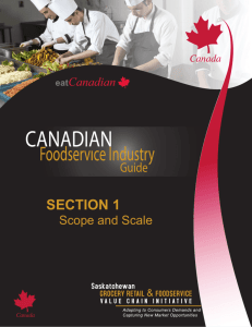 section 1 - Saskatchewan Grocery Retail and Foodservice Value