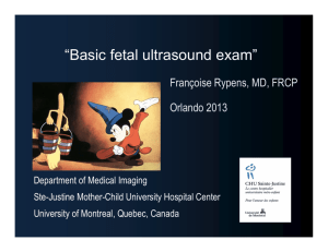 Basic Fetal Ultrasound Exam