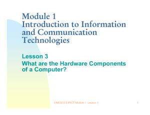 What are the Hardware Components of a Computer?