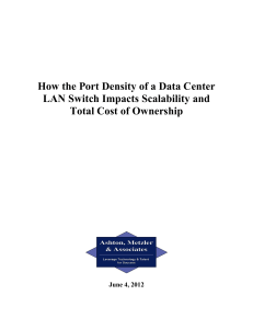 How the Port Density of a Data Center LAN Switch
