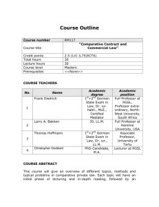 Course Outline - RGSL Intranet Portal
