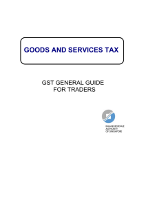 goods and services tax - Mainfreight (S) Pte Ltd