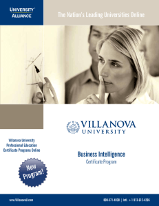 Masters Certificate in Business Intelligence