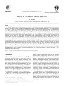 Effects of caffeine on human behavior