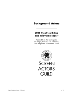Background Actors - sag