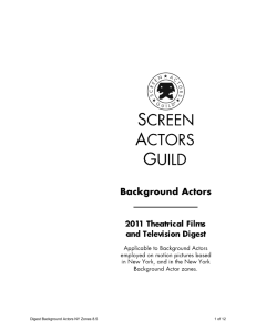 Background Actors - sag