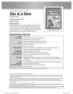 Dex is a Hero - Houghton Mifflin Harcourt