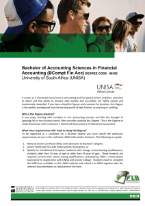 Bachelor of Accounting Sciences in Financial Accounting