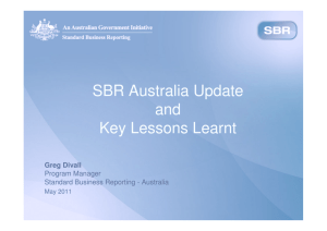 presentation Australian update SBR