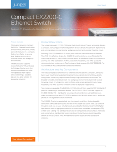 Compact EX2200-C Ethernet Switch