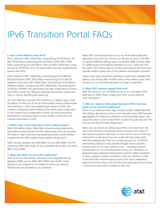 IPv6 Transition Portal FAQs