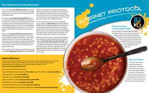 ARIN.Net IPv6 Brochure
