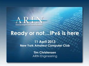 Ready or not…IPv6 is here