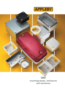 mounting boxes, enclosures and luminaires