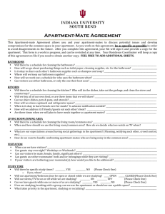 Apartment-Mate Agreement Form