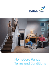 HomeCare Range Terms and Conditions