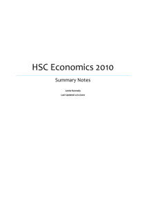 HSC Economics 2010