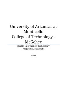 University of Arkansas at Monticello College of Technology