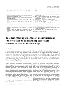 Balancing the approaches of environmental conservation by