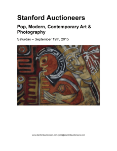 Stanford Auctioneers Pop, Modern